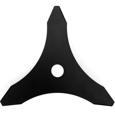 3 Teeth 10-Inch Lawn Trimmer Steel Blade, Garden Grass Weed Cutter Tool, Black