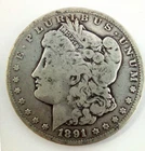 1891-CC Morgan Silver Dollar $1 Carson City Key Date 90% Silver Collector Coin