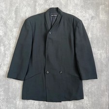 USED ISSEY MIYAKE MEN 90S ARCHIVE SHAWL COLLAR WOOL JACKET. FS