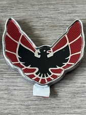 Nos Oem Firebird Trans Am Sail Panel Emblem 1976-1978 Pontiac Gm Red Black Nos Oem Firebird Trans Am Sail Panel Emblem 1976-1978 Pontiac Gm Red Black