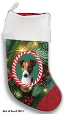 Fox Terrier Holiday Christmas Stocking