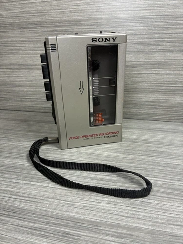 Vintage Sony TCM-8EV Voice Matic Cassette Recorder Rare (FOR PARTS OR REPAIR)