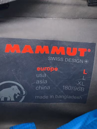 MAMMUT Jacket/ Large/ Blue/ Solid Color - image 3