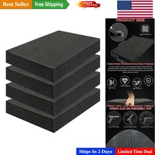 Durable Pre-Cut Gun Case Foam - 16x12x2 Inch for Safe Crafts and Cameras, 4 Pack