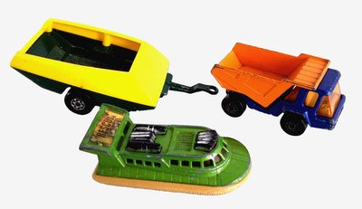Matchbox Superkings and Superfast Diecast 1970s Hovercraft truck Bundle 3x