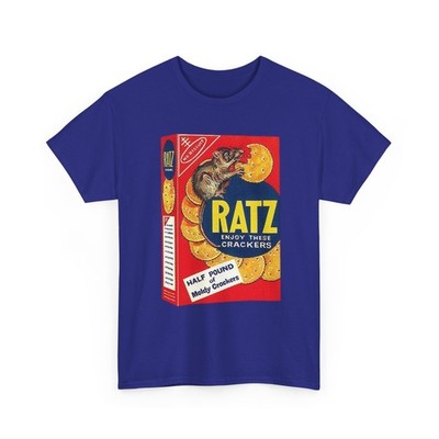 Wacky Packages Ratz Crackers Box Tee Funny RITZ Parody