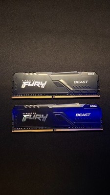 Kingston FURY Beast RGB 16GB Kit 2x8GB DDR4-3600 CL17 RAM Arbeitsspeicher