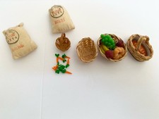 Vintage Miniature Dollhouse Food And Accessories Lot