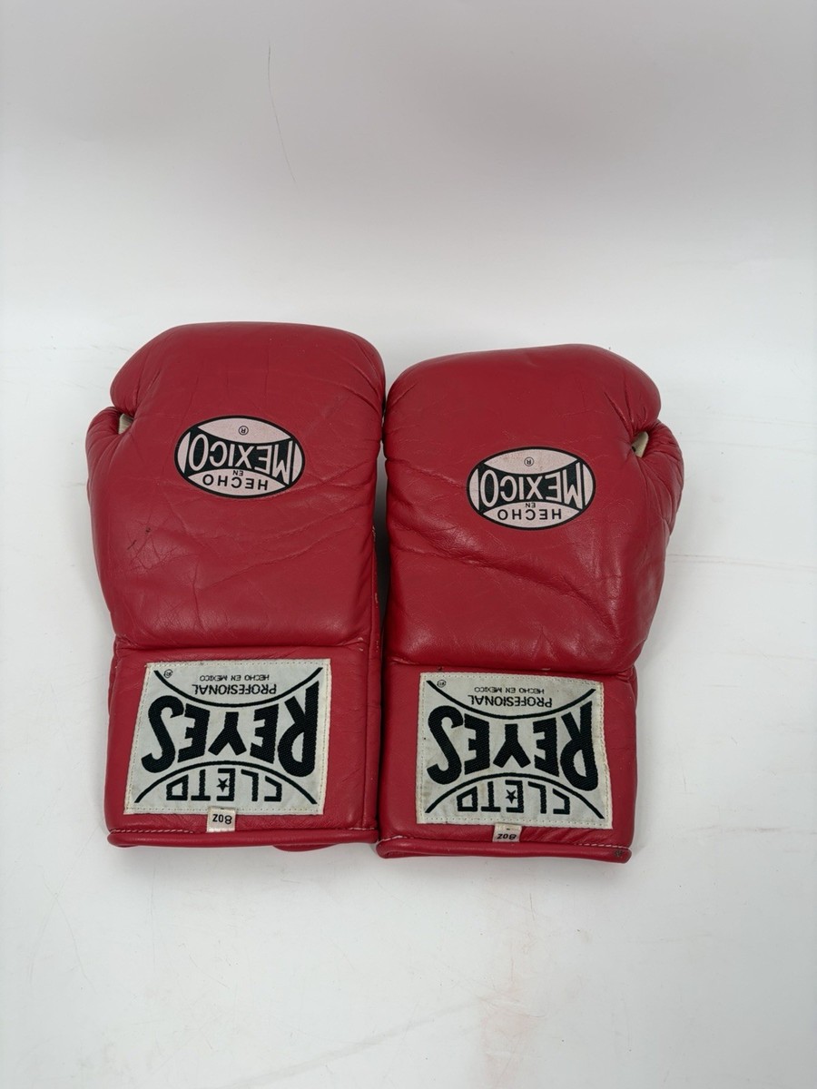 Cleto Reyes Boxing Gloves 8oz Red Leather Pro Training Sparring