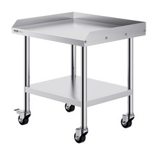 Stainless Steel Work Table, 24 X 28 X 30 Inch Commercial Food Prep Worktable