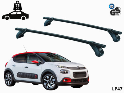 Dachträger für Citroen C3 3. Serie 2016-2023 Dachträger schwarz 