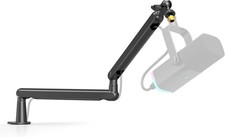 FIFINE Microphone Boom Arm, Low Profile Adjustable Stick Microphone Arm Stand