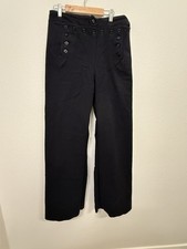 VTG 1940s WW2 US Navy Crackerjack Button Sailor Wool Flared Pants 30 x 31  READ