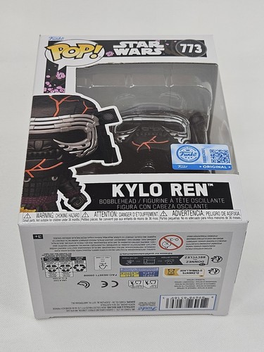 Funko Pop Star Wars Impresiones Kylo Ren 773 Exclusivo Vinilo Bobble-Head - Imagen 8 de 8