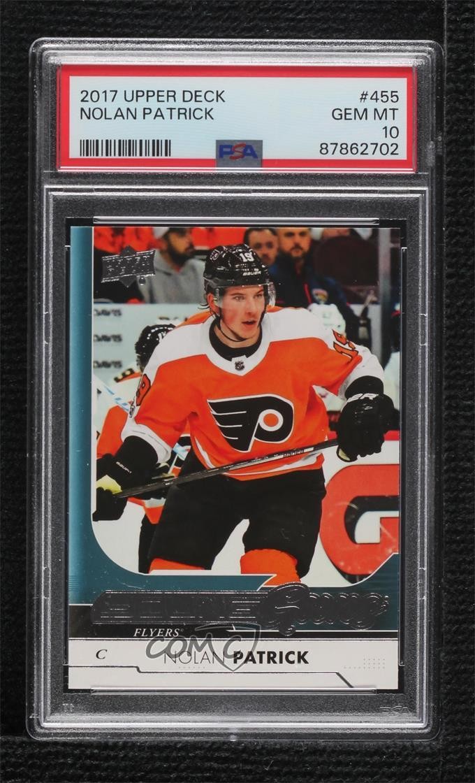 2017-18 Upper Deck Young Guns Nolan Patrick #455 PSA 10 GEM MT Rookie RC 5kw