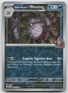 Team Rocket's Weezing 126/182 Reverse Holo Destined Rivals