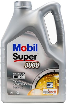 Mobil Super 3000 Formula OV 0W-20 OPEL OV 040 1547 - A20 GM dexosD - 5 Liter