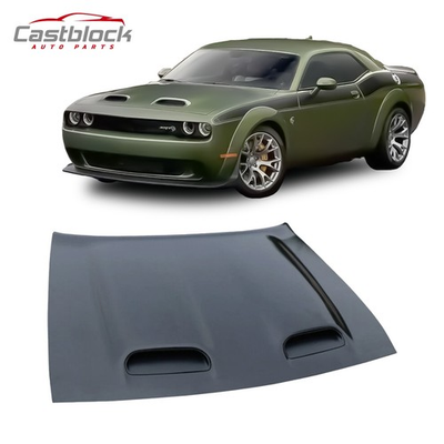 #ad For 2008 2023 Dodge Challenger hood Hellcat style Front Hood w vented bezels $715.00