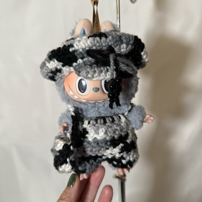Black And White Kabubu Crochet Outfit