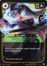Sona - Harmonious OGN 073/298 Rare Riftbound League of Legends