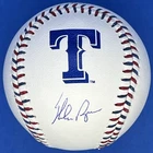 Nolan Ryan Signed Autographed Texas Rangers Team Stitch Logo Baseball w/ PSA COA