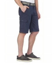 Wearfirst Men's Blue Cargo Shorts Ripstop Cotton Belted Stretch 11" Size 40 NWT