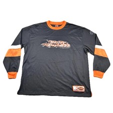 Vintage Harley Davidson Sweatshirt Mens XL Embroidered Woodstock IL Y2K Biker