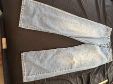 33 X 32 MENS CALVIN KLEIN STRAIGHT LEG BLUE JEANS