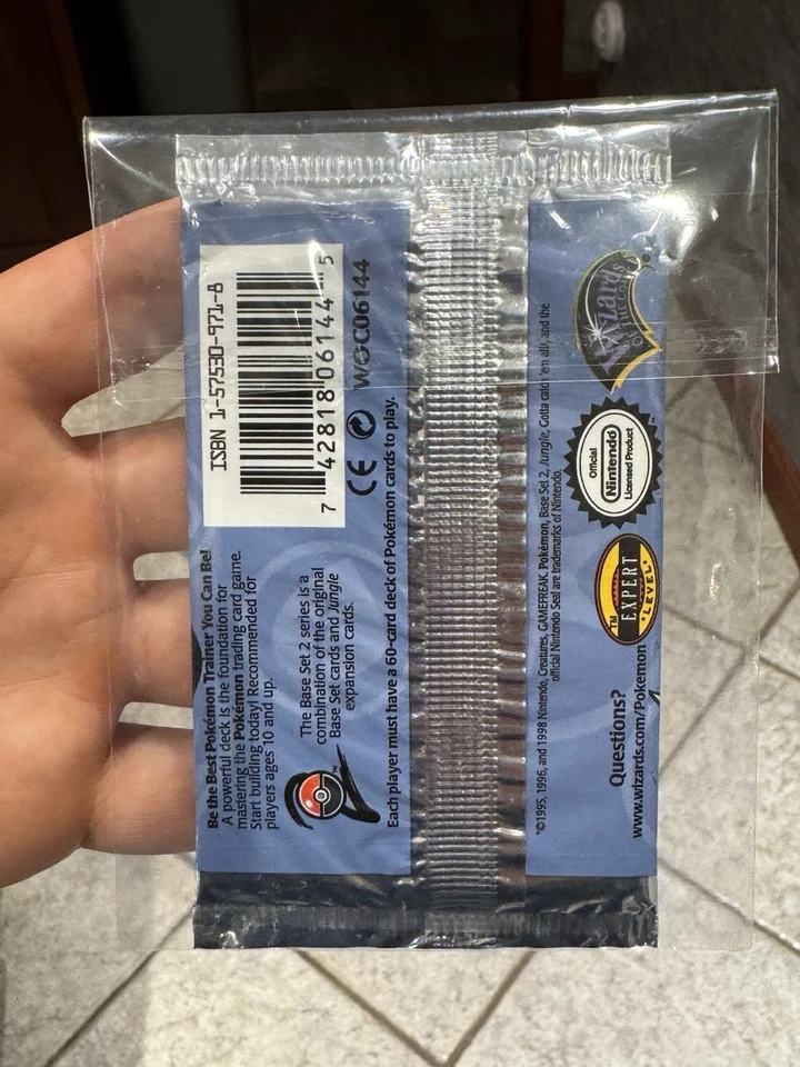 1990 Base Pokémon Pack Series 2 (Raichu) lacrado de fábrica! - Imagem 3 de 3