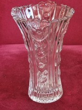 vintage italian royal crystal rock vase 8in tall