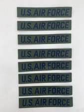 U.S. AIR FORCE name tape patch Lot of 8