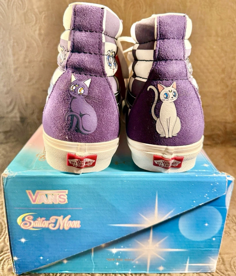 2022 范斯 x Sailor Moon Pretty Guardian Sk8-Hi 运动鞋 12 码美国男式 — 第 3/4 张图片