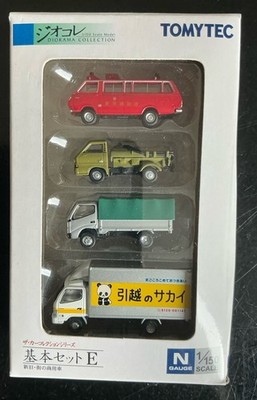 Tomytec 1:160 Spur N   4 er Set Kleinbus Feuerwehr kleine LKW Neuwertig in OVP