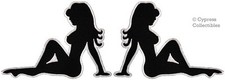 LOT 2 MUDFLAP GIRL iron-on MOTORCYCLE WOMAN BIKER PATCH embroidered TRUCKER GAL