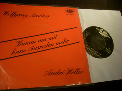 rare 7''Sgl.-WOLFGANG AMBROS & ANDRE HELLER-Kumm ma mit kane Ausrede-ATOM(1985AU)