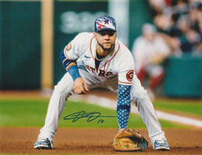 YULI GURRIEL HOUSTON ASTROS  ACTION SIGNED 8x10