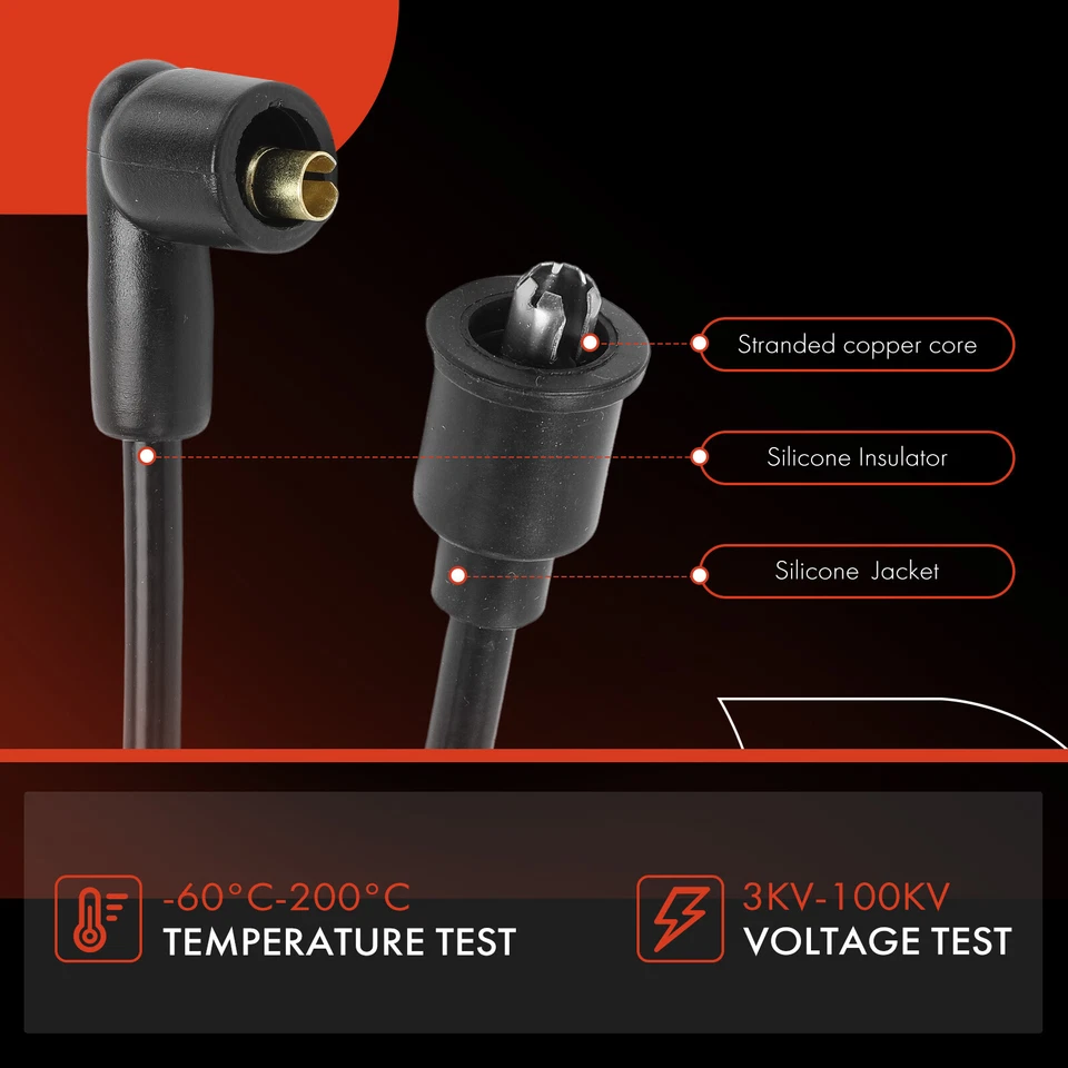 7 件火花塞线套件适用于捷豹 Mark IX 1960 - 1961 XJ XK150 XJ6 XKE 340 420 — 第 4/4 张图片