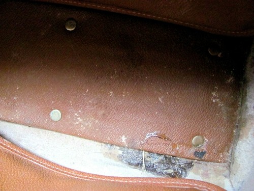 DOONEY & BOURKE Vintage Bone & Tan Brown Leather Handbag Classic Look - Picture 6 of 6