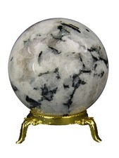 Butw Mondstein Und Turmalin Heilung 7.4cm Kristall Kugel Mit St&auml;nder 4764K