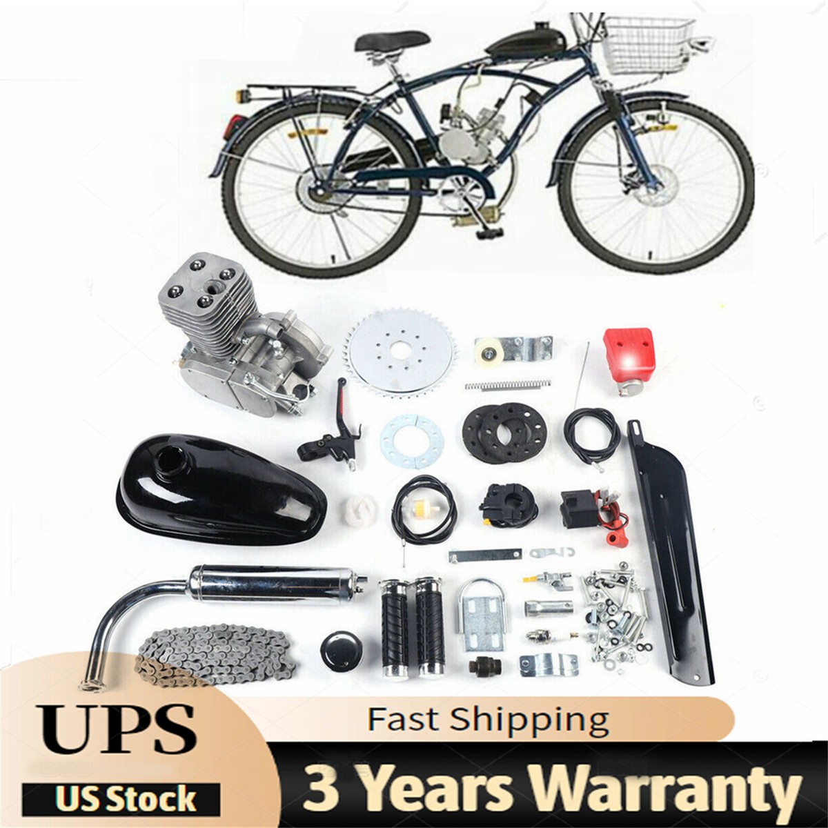 Wheel Rear Mount Bike Motor Kit Bicycle Engine Mounting Kit Trike