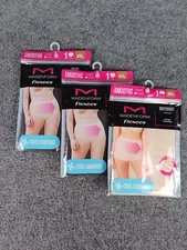 3 PACK MAIDENFORM FLEXEES COOL COMFORT BOYSHORT & BRIEF 3XL BLACK & TRANSPARENT