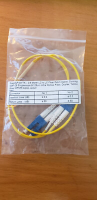 SpeedyFiberTX 0.5 M LC to LC Fiber Patch Cable, Corning SMF-28 Singlemode 6 pack
