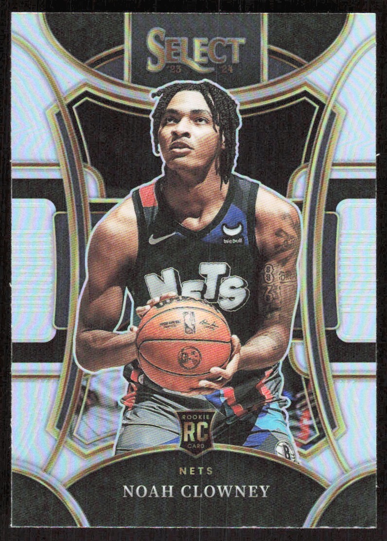 2023-24 9507D Panini Select SILVER PRIZM Noah Clowney Rookie Brooklyn Nets #325