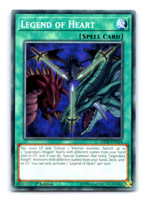 Legend of Heart - LEDD-ENA24 - Common - 1st Edition Yugioh | eBay Legend of Heart - LEDD-ENA24 - Common - 1st Edition Yugioh | eBay