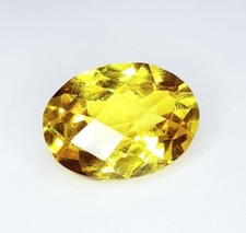 Natural Yellow Sapphire 10 Ct Certified Loose Gemstone Oval Cut Sapphire Gems
