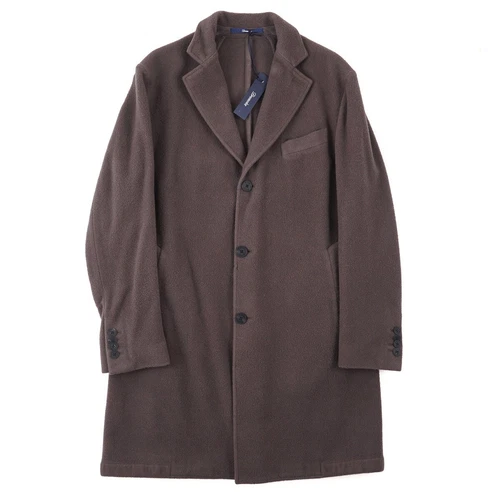 Drumohr F/W 24-25 Soft Textured Garment-Washed Wool Overcoat 40R (Eu50) Coat NWT - product listing photo