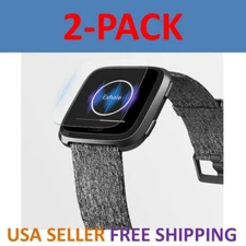 2-Pack Screen Protector TPU Full Coverage Clear Film For Fitbit Versa Watch