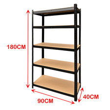 Garage Racking Shelving Unit Boltless Heavy Duty Metal Shelf Shed Storage 5 Tier