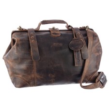 Greenland Classic Doc Bag Leder Doktortasche Arzttasche Reisetasche Braun 2509