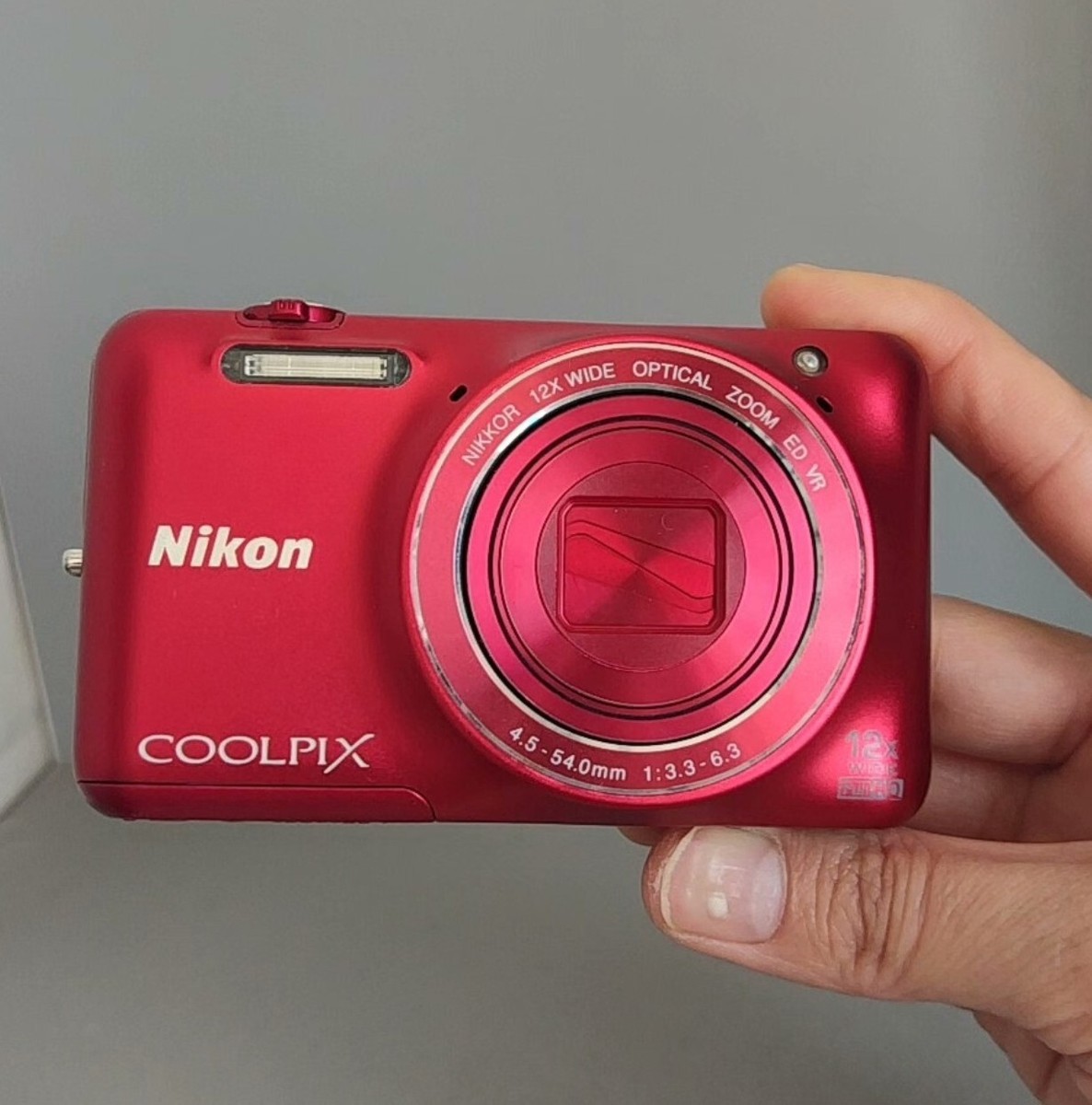 Nikon COOLPIX S6600 Red Compact Digital Camera 16MP 12x Optical